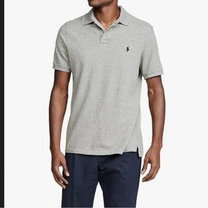 POLO RALPH LAUREN men’s gray collared short sleeve. Professional and casual